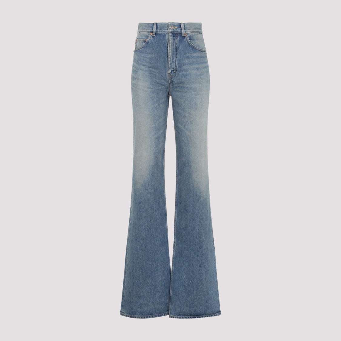 Saint Laurent High-Waisted Flared Denim Jeans