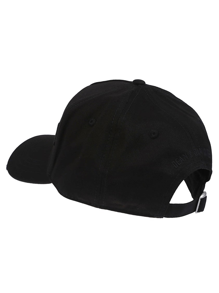 Dsquared2 Technicolor Monochromatic Black Baseball Cap