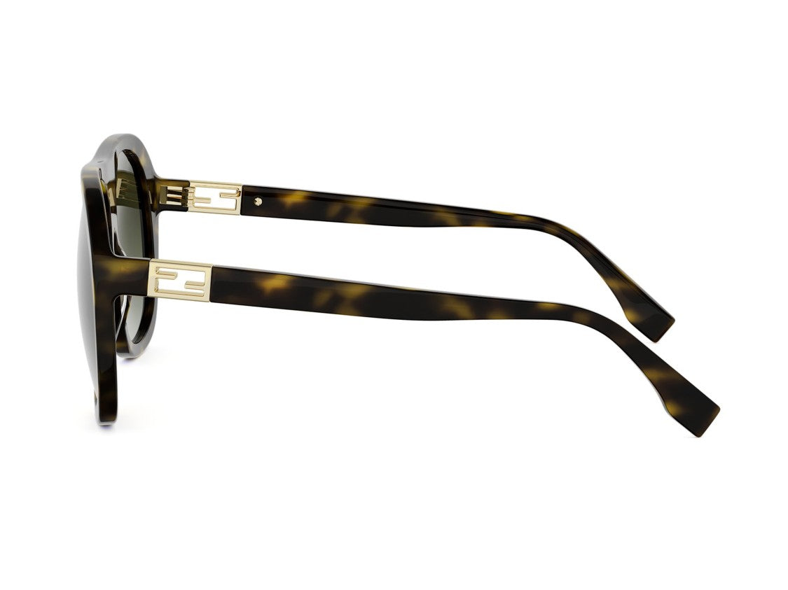 Fendi Fe40223i Oversized Square Tortoiseshell Acetate Sunglasses