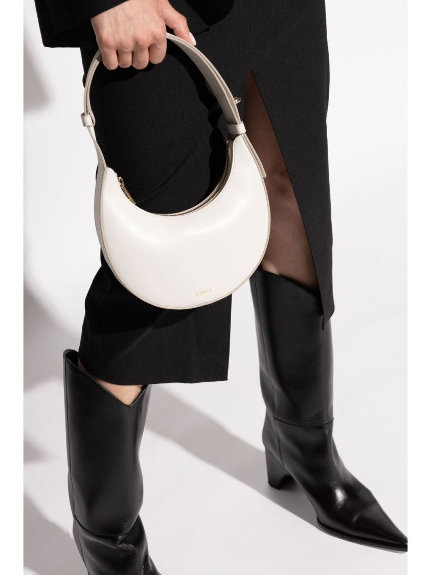 Furla Crescent-Shaped White Furla Bag
