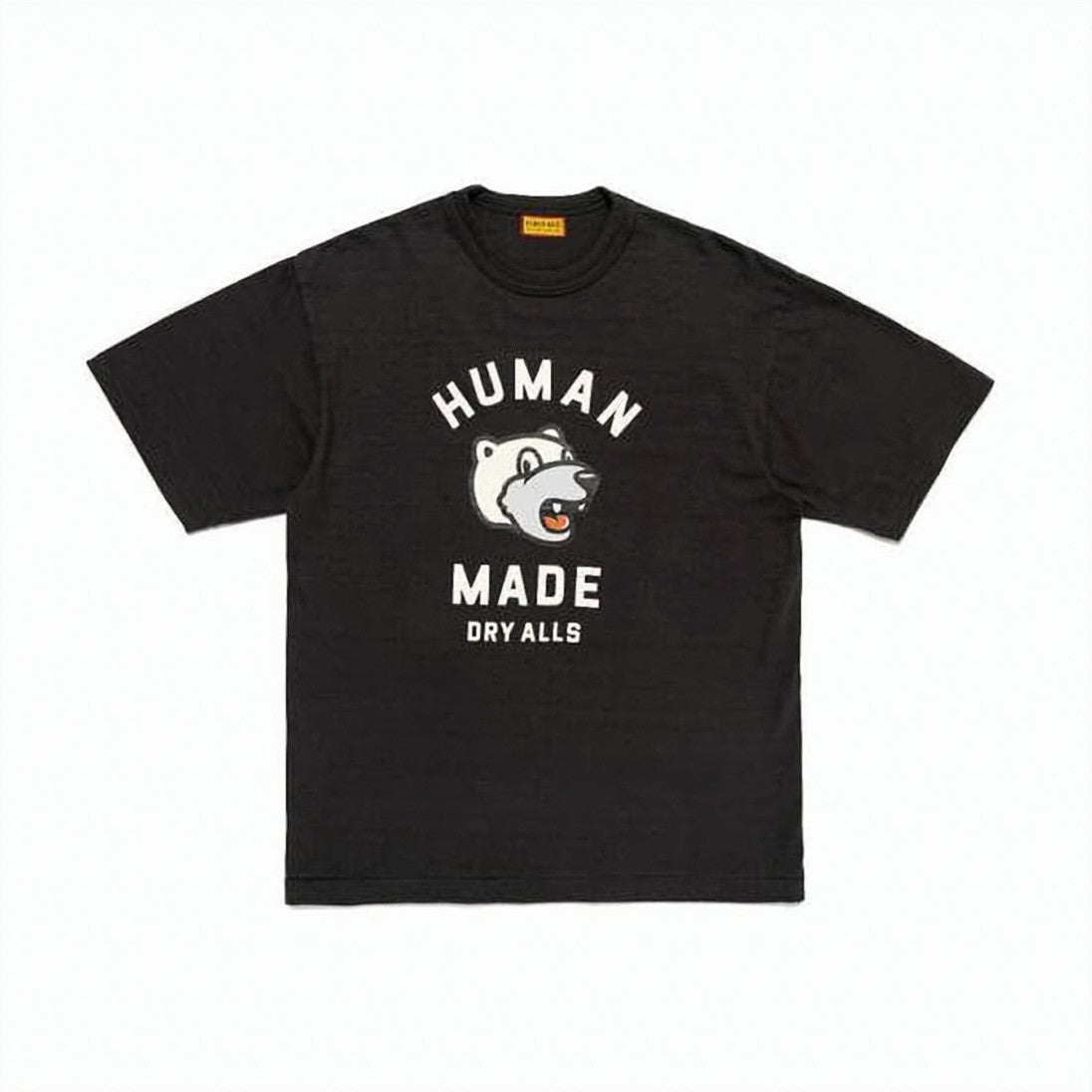 Humanmade Relaxed-Fit Black Graphic T-Shirt With Bear Design