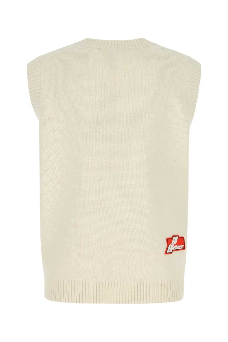 We11 Done Sleeveless Knit Vest With V-Neckline