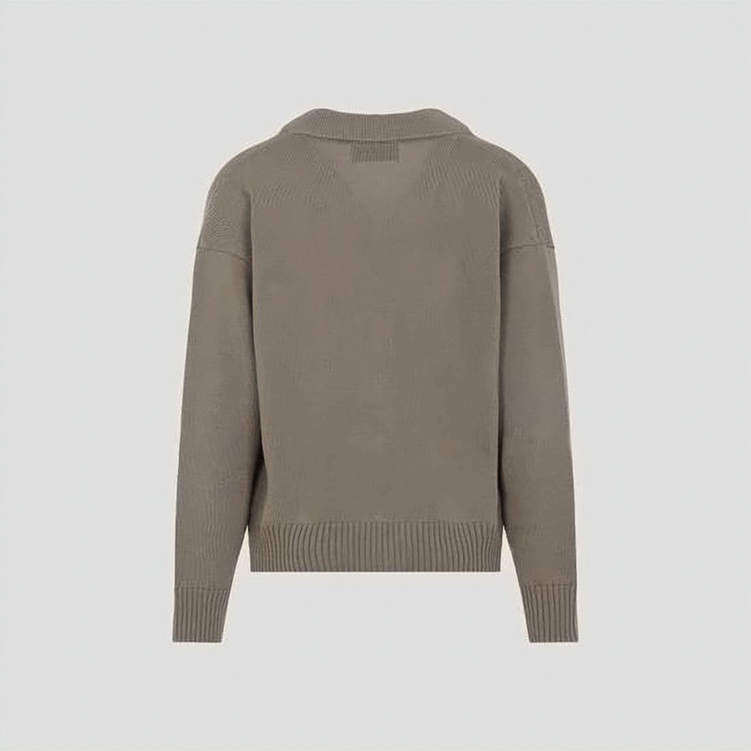 Ami Paris Iconic Heart Emblem V-Neck Cardigan