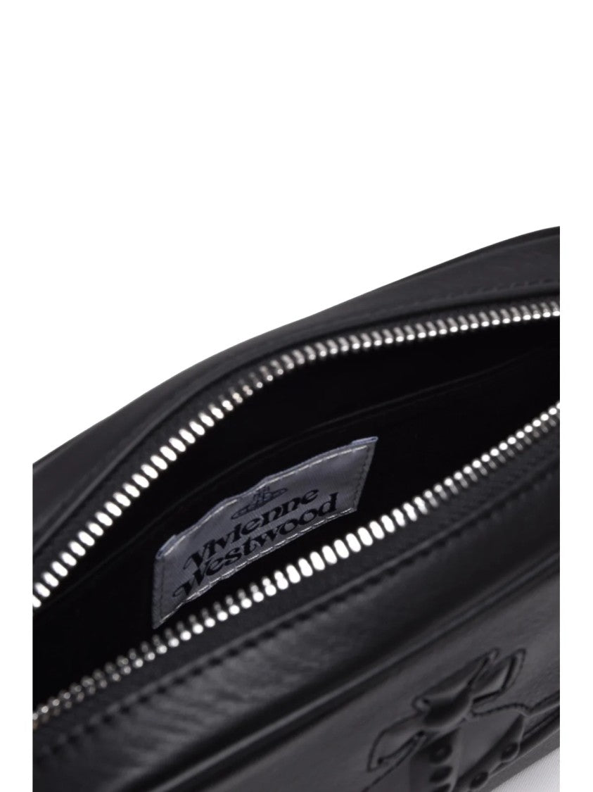 Vivienne Westwood Black Leather Anna Camera Bag