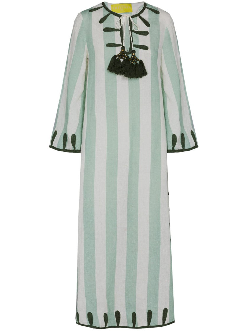 Philippa 1970 Striped Linen Tunic Dress