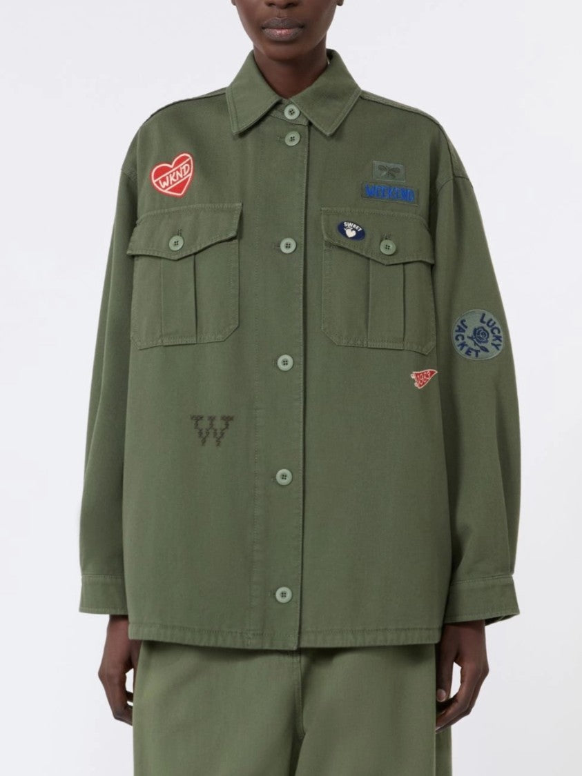 Weekend Loose-Fitting Button-Up Jacket With Classic Collar