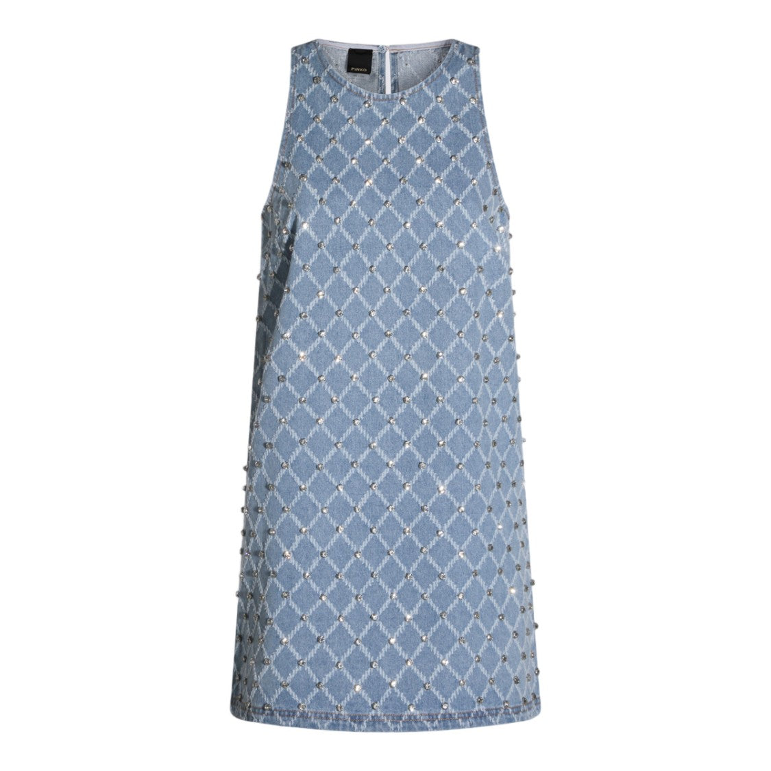 Pinko Light Blue Denim Shift Dress