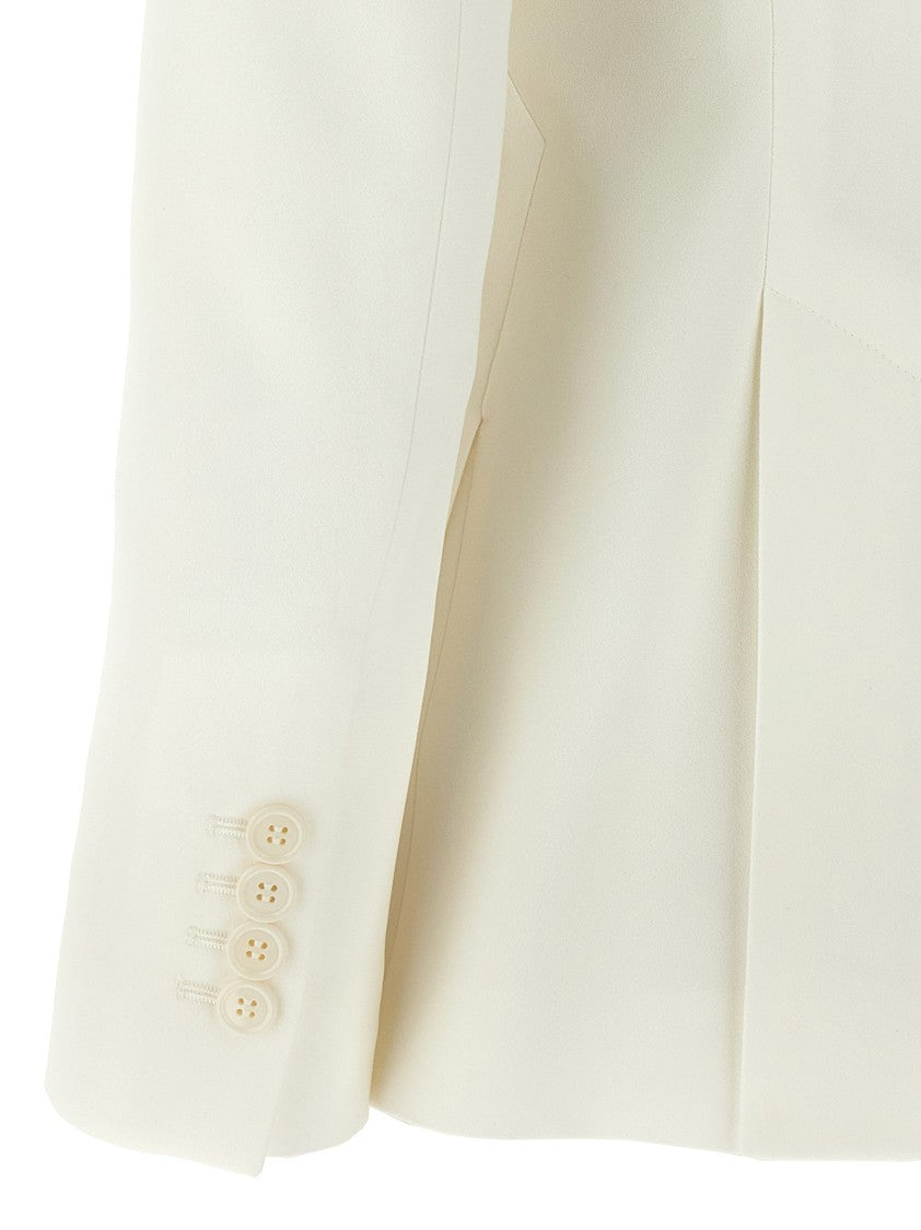Mcqueen Tailored Single-Breasted Blazer With Peaked Lapels
