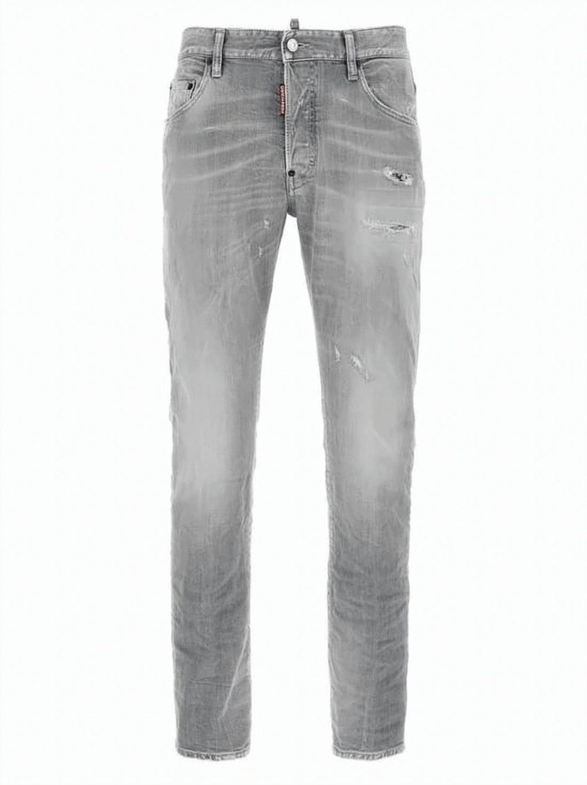 Dsquared2 Faded Grey Slim Fit Denim Pants