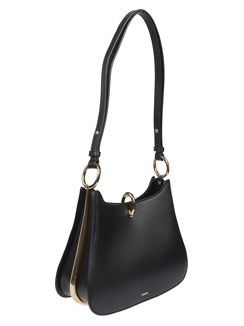 Rabanne Ring Medium Structured Calf Leather Handbag