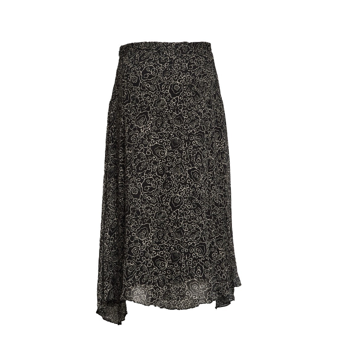 Isabel Marant Lycia Printed Asymmetric Midi Skirt