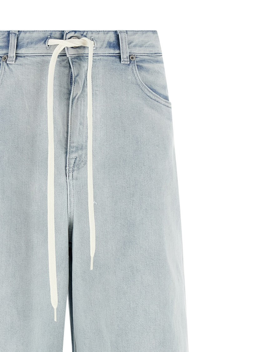 Mm6 By Maison Margiela Light Wash Cotton Denim Jeans