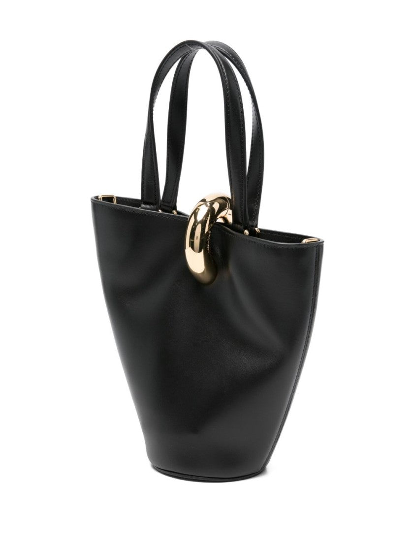 Jacquemus Black Asymmetrical Gold Ring Detail Bag