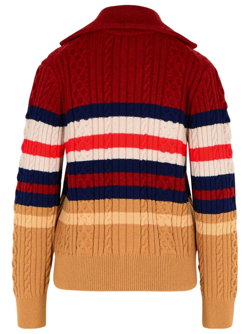 Maison Kitsuné Multi Wool Blend Sweater