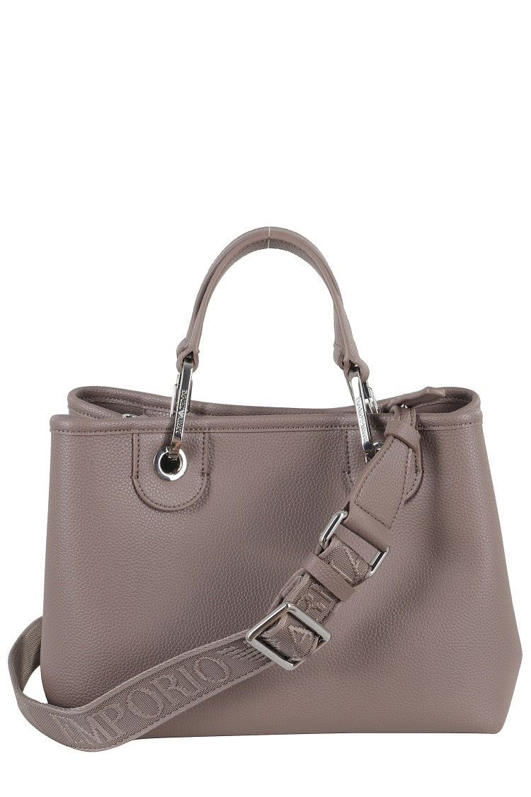 Emporio Armani Taupe Eco-Leather Shopping Bag