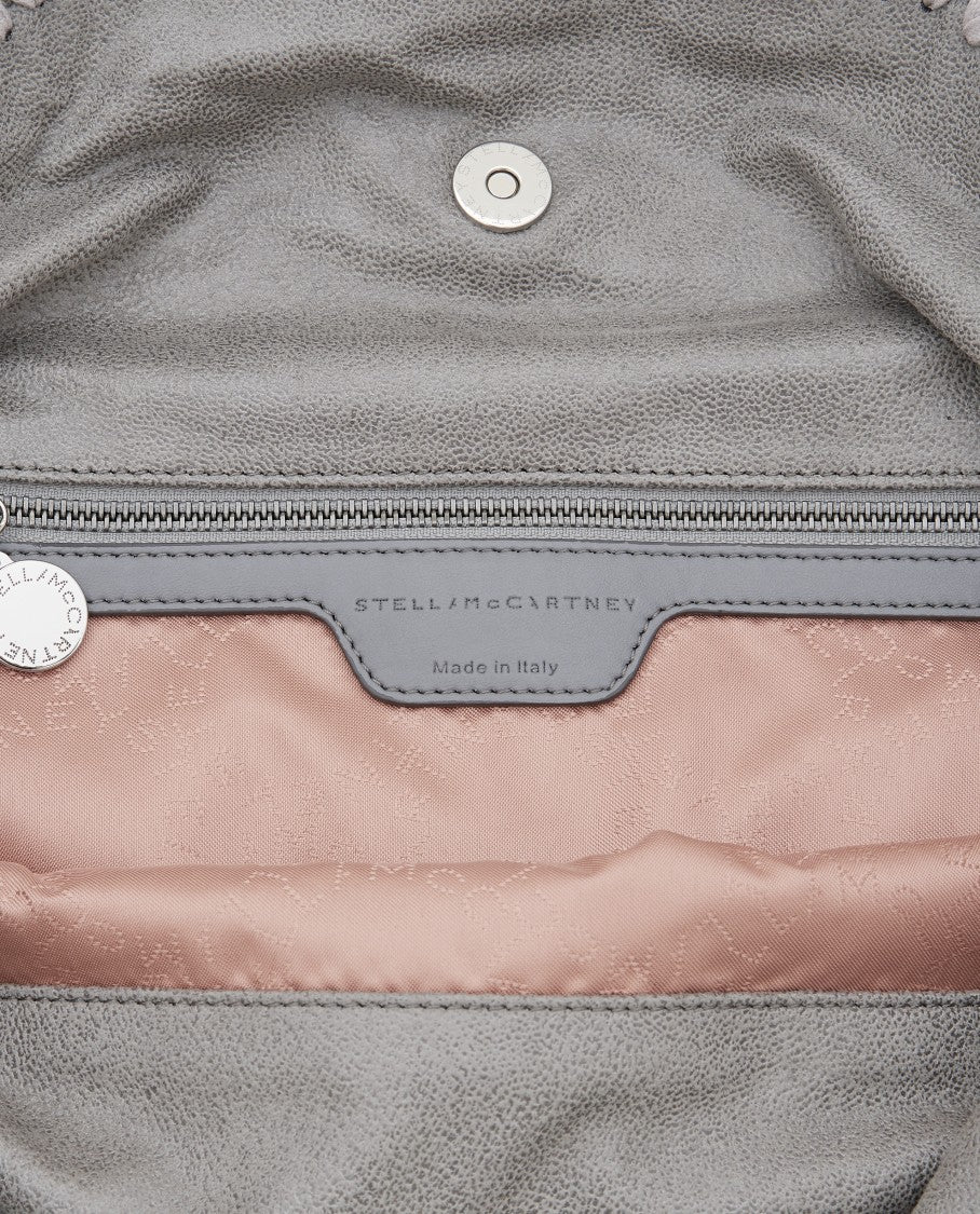 Stella Mccartney Grey Falabella 3-Chain Matte Shaggy Tote Bag