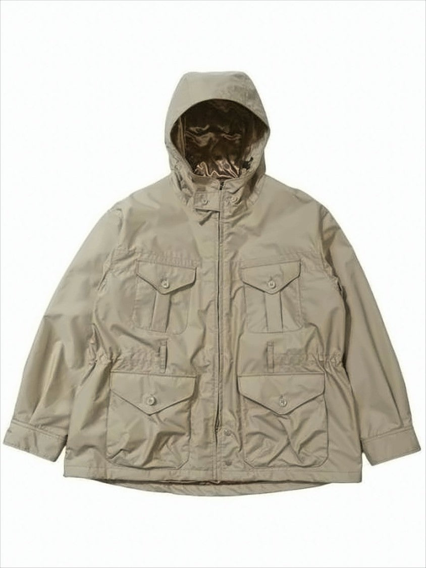 Engineered Garments Utilitarian Hooded Jacket With Adjustable Cuffs