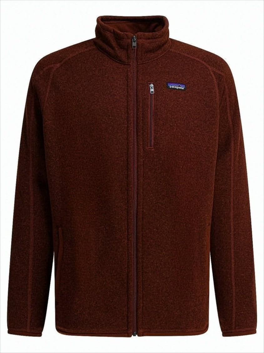 Patagonia Textured Full-Zip Jacket In Dried Vanilla Brown