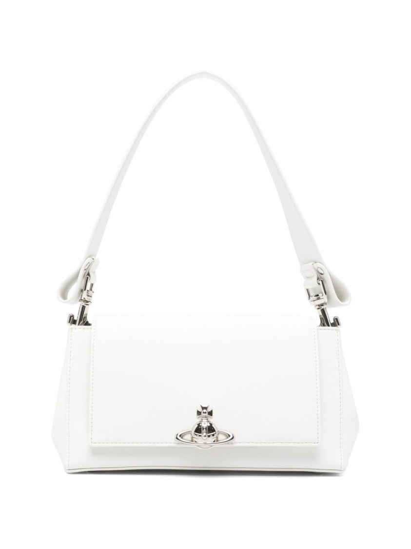 Vivienne Westwood Classic Minimalist Grained Leather Top Bag