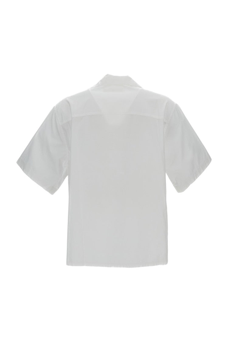 Marni White Cotton Short-Sleeve Logo Shirt