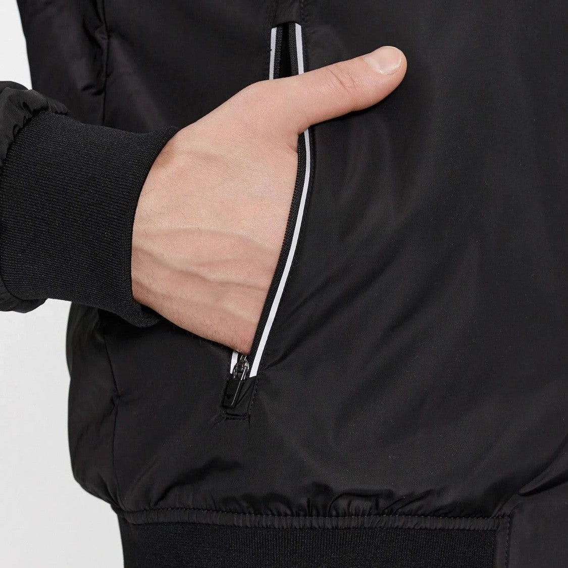 Emporio Armani Black Bomber Jacket