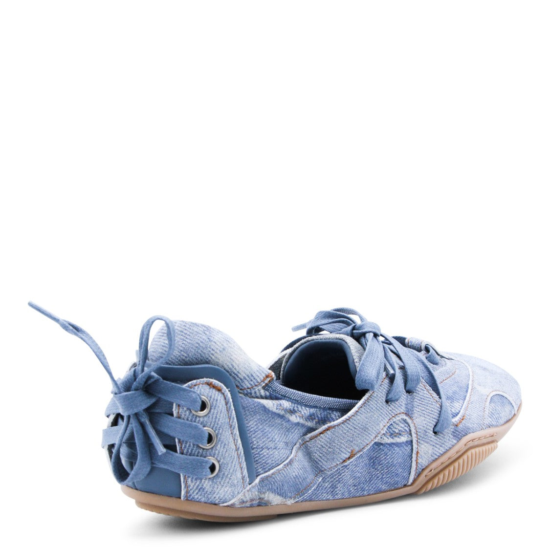 Acne Studios Lace-Up Denim Flats