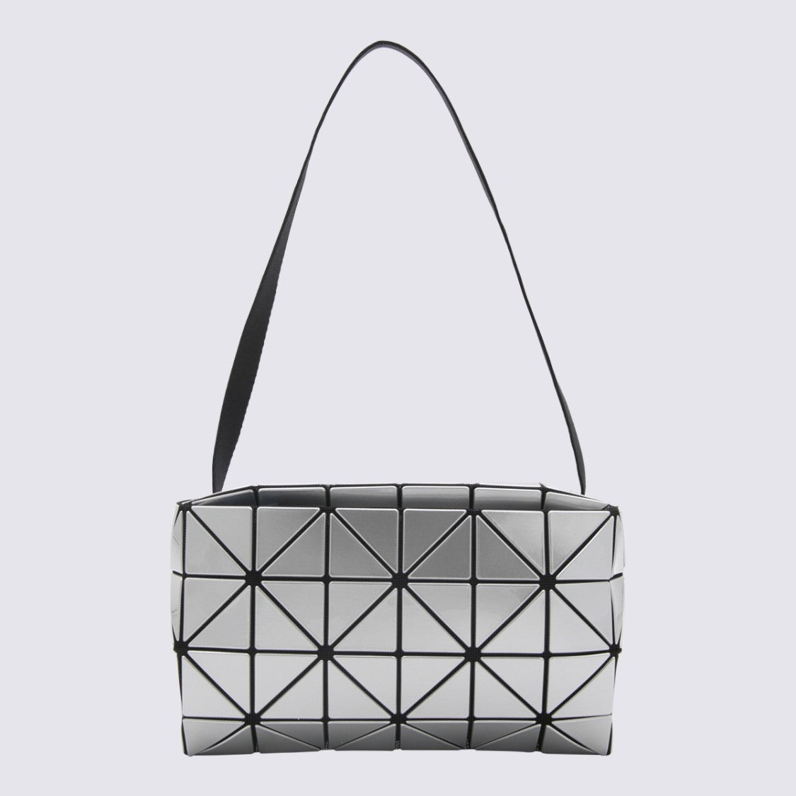 Bao Bao Issey Miyake Geometric Silver Bag With Sculptural Design