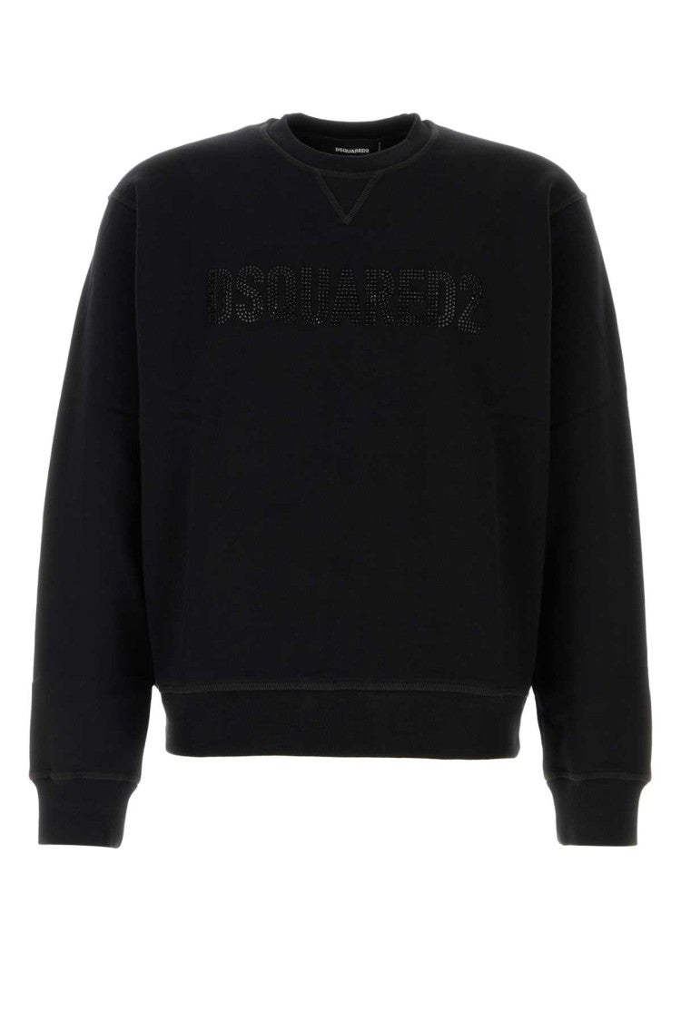 Dsquared2 Black Cotton Sweatshirt