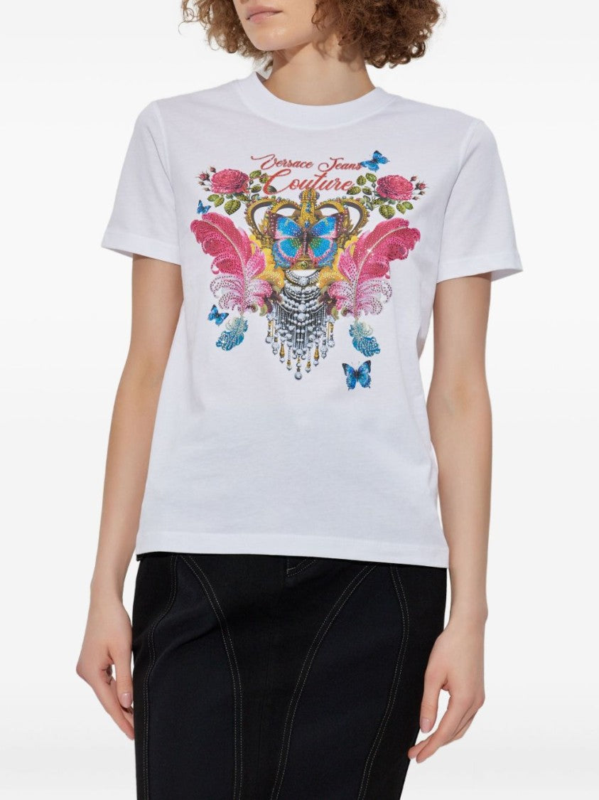 Versace Jeans Couture Short-Sleeve T-Shirt With Graphic Design