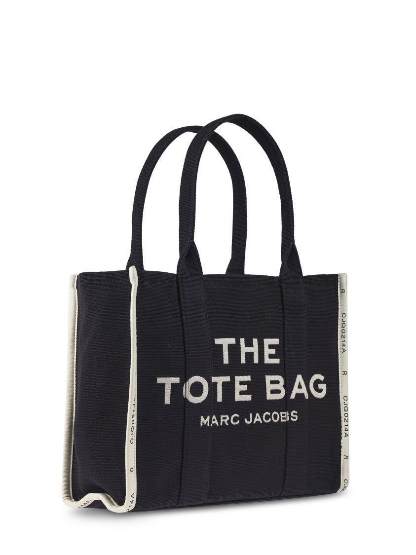 Marc Jacobs Black Tote Bag With Bold Text Design