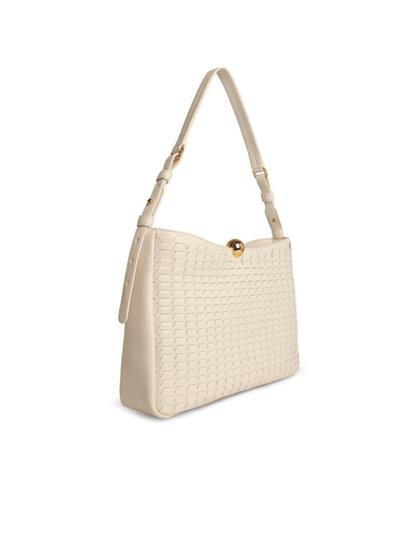 Furla Cream Leather Large 'Sfera Soft' Bag