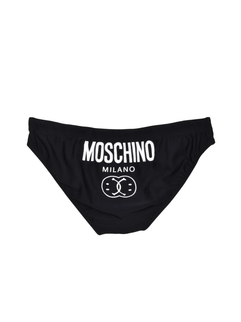 Moschino Couture Snug-Fit Black Moschino Couture Swim Briefs
