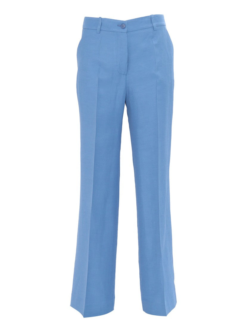 P.A.R.O.S.H. Tailored Fit Trousers With Straight Leg Silhouette