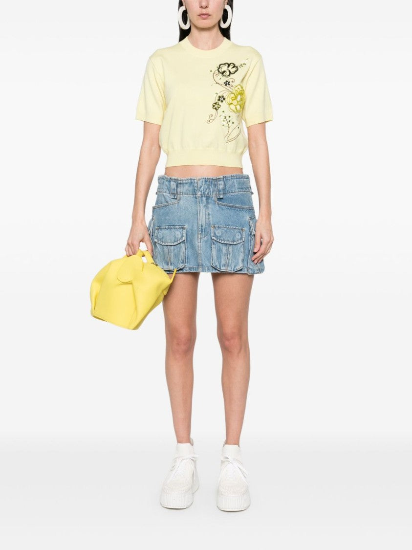 Kenzo Short-Sleeved Cropped Top