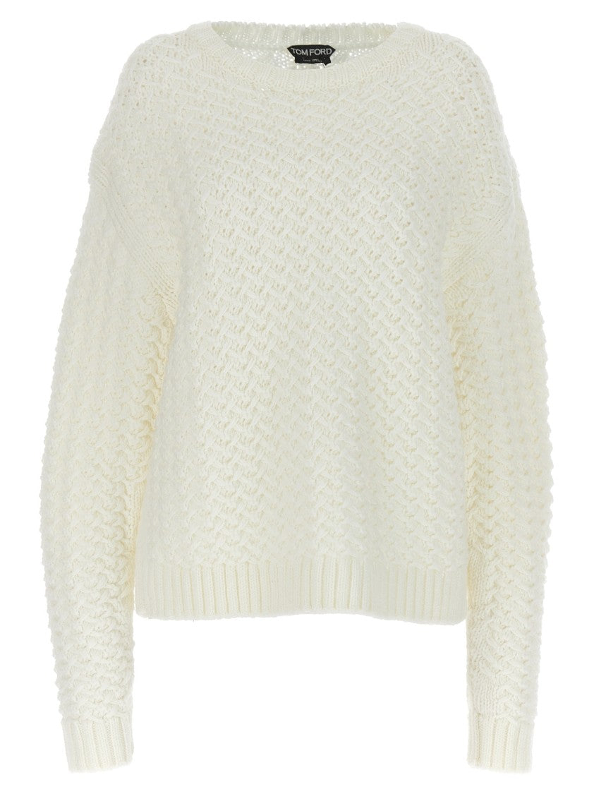 Tom Ford Textured Knit Crewneck Sweater