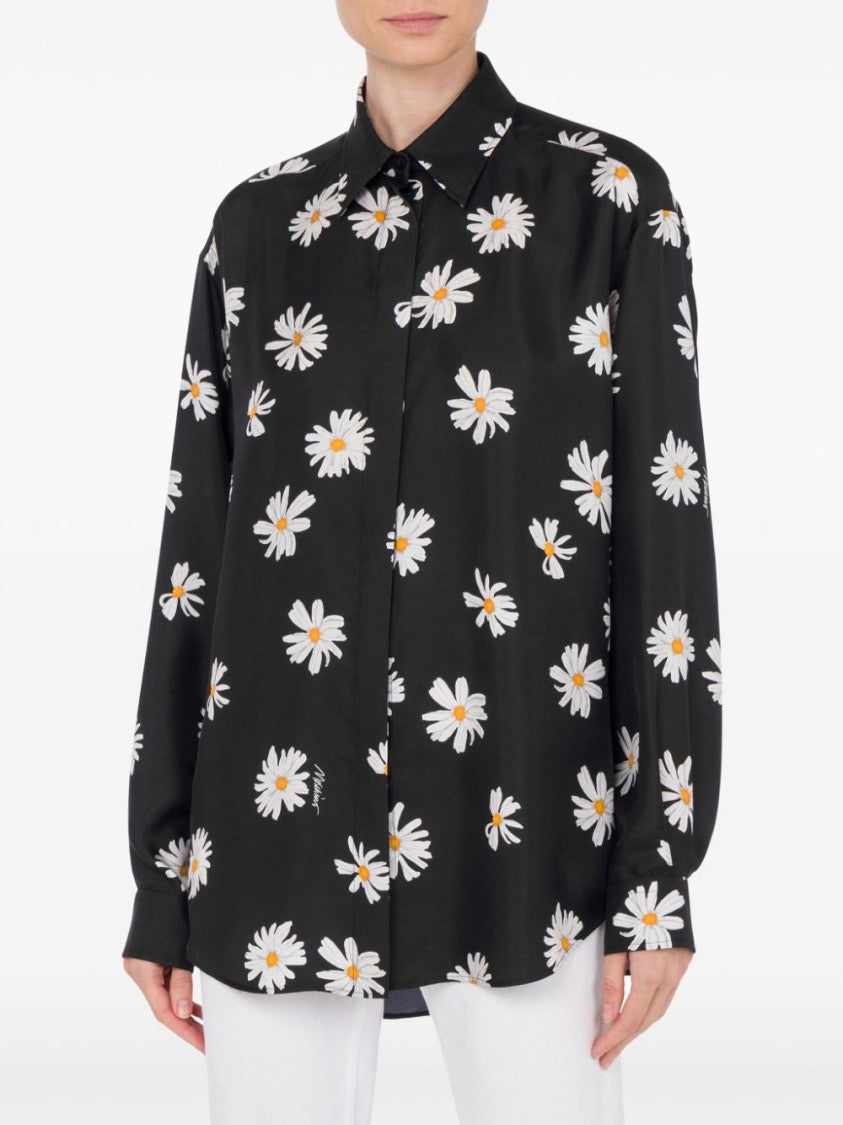Moschino Relaxed-Fit Black Blouse