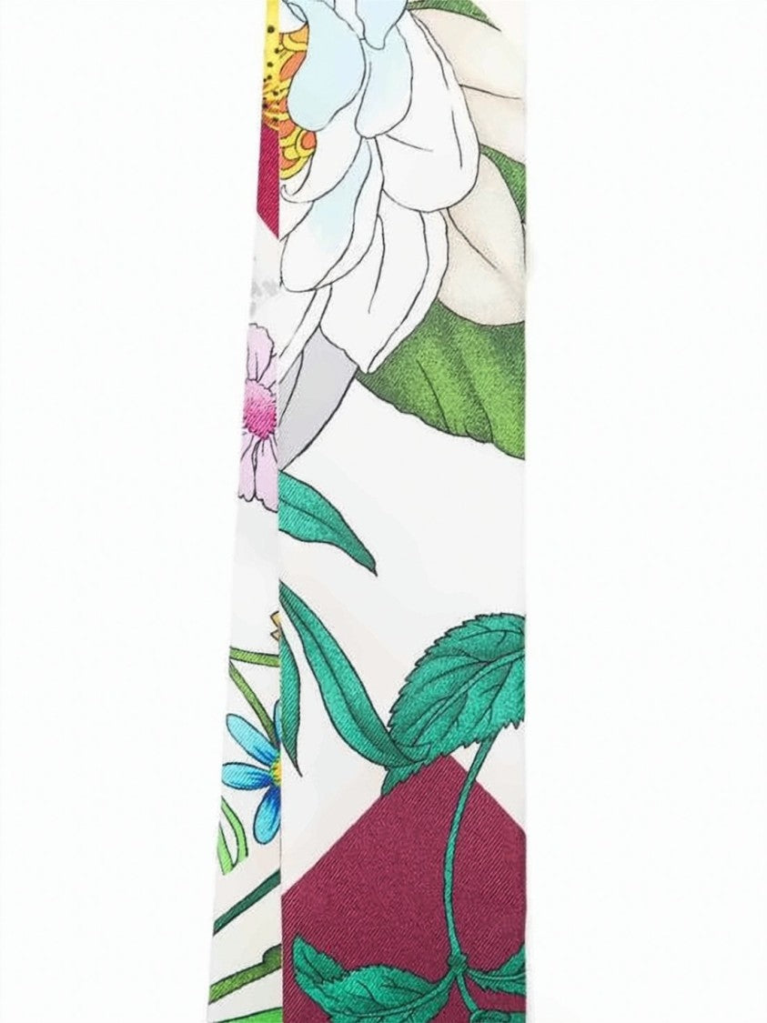 Gucci Floral Print Silk Scarf