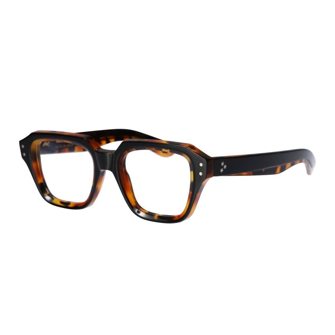 Kador Smoke Oversized Square Tortoiseshell Frame Eyeglasses