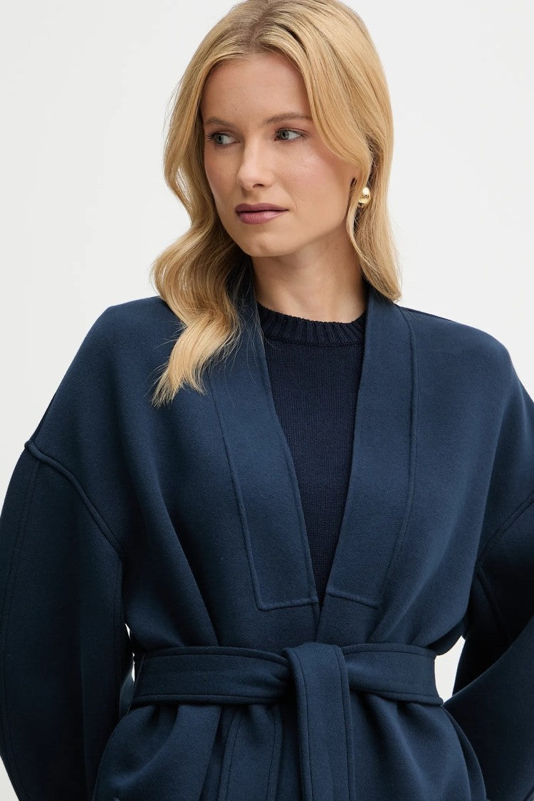 Max Mara Long Navy Blue Coat