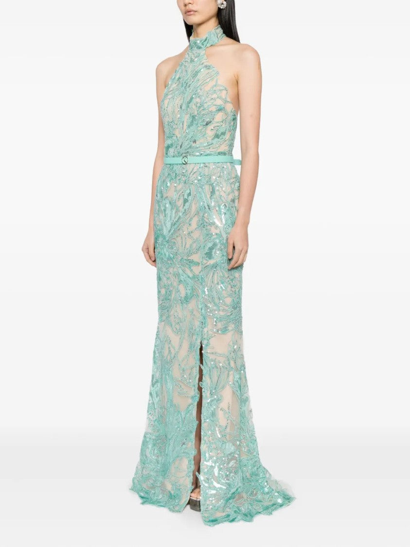 Saiid Kobeisy Embroidered Long Dress