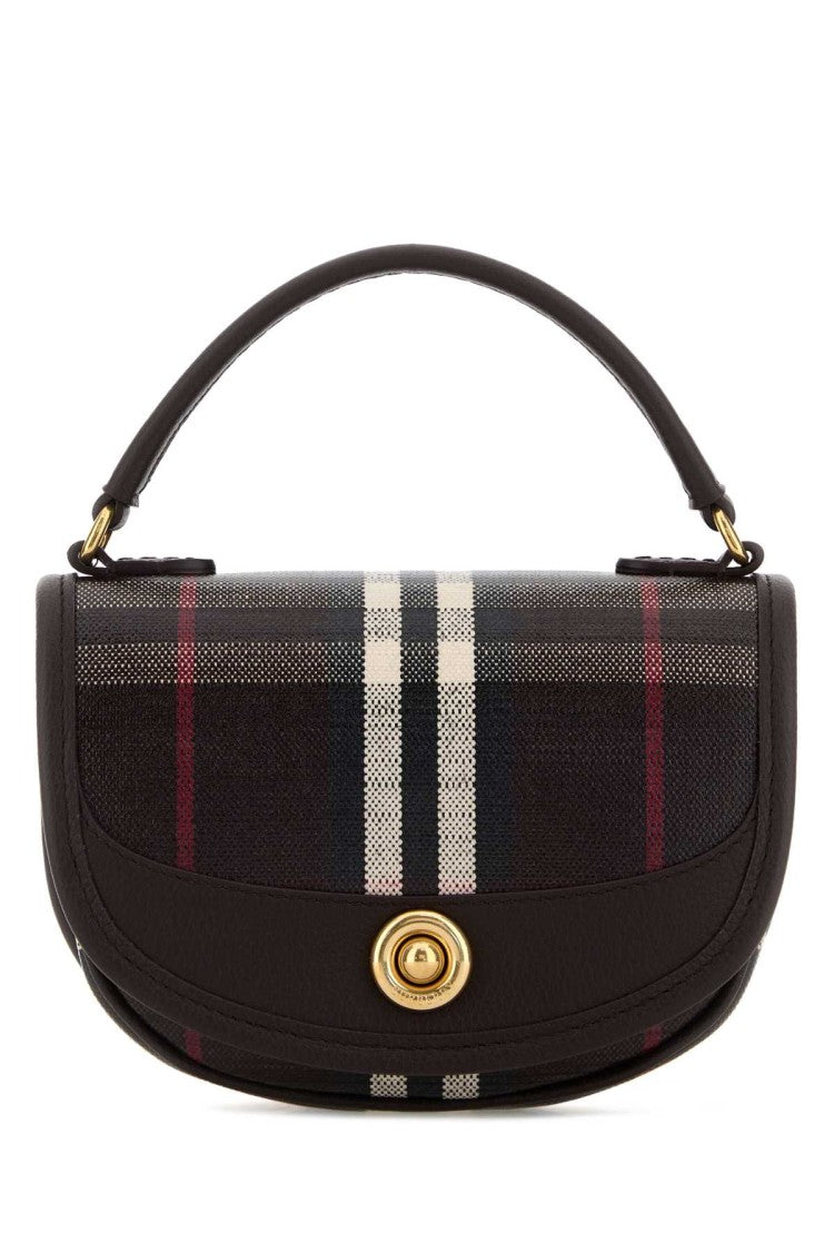 Burberry Printed Canvas Mini Highlands Handbag