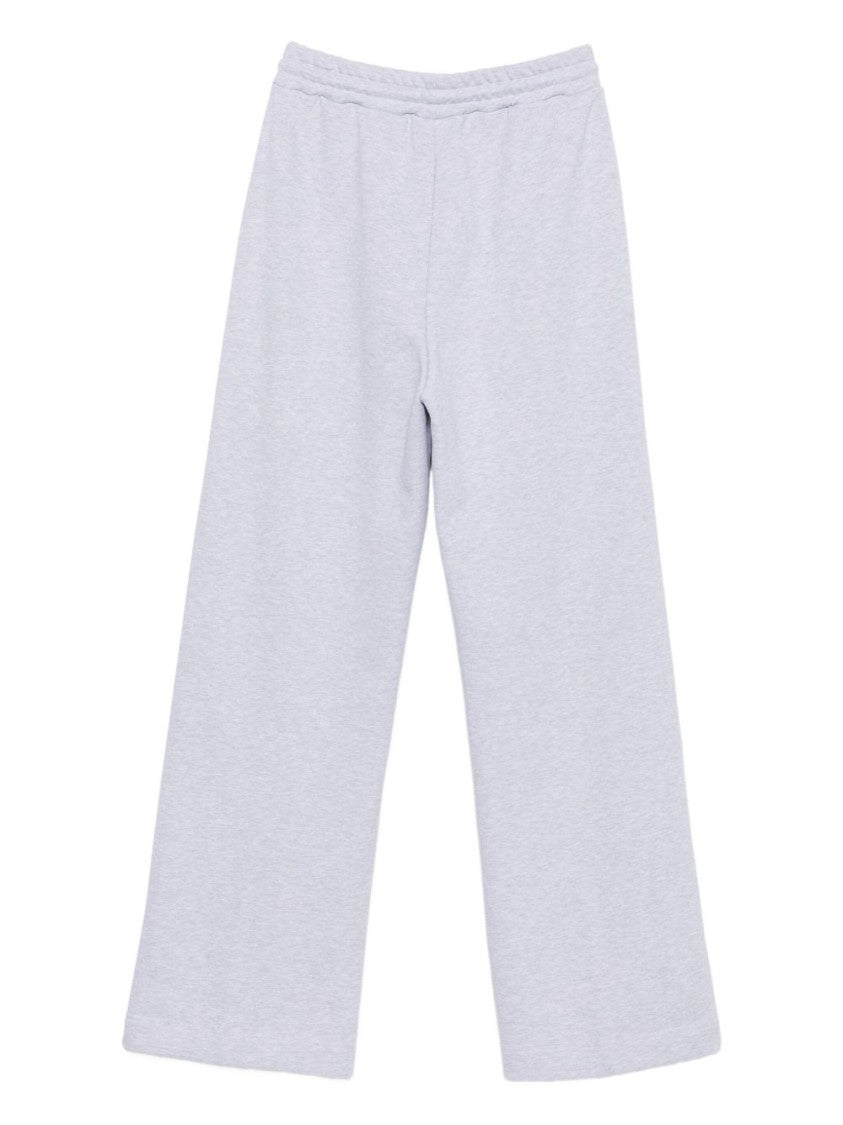 Msgm Wide Leg Logo Trousers