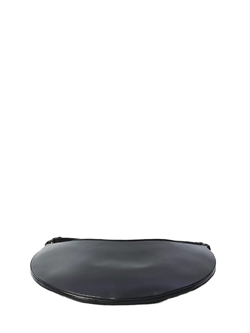 Jacquemus Crescent-Shaped Black Calfskin Shoulder Bag