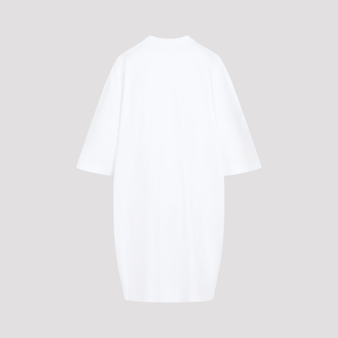 Moschino White Cotton Interlock Knit Dress