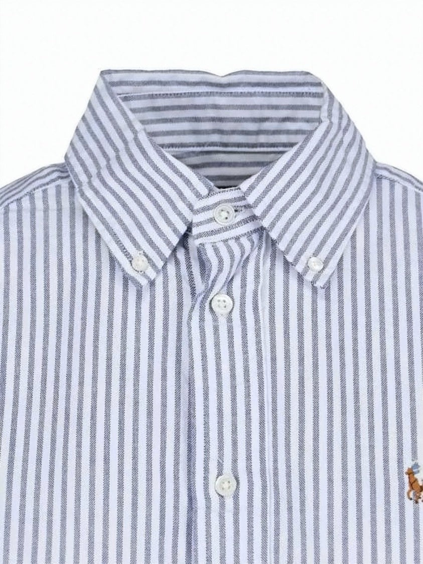 Polo Ralph Lauren Vertical Stripe Long-Sleeved Button-Up Shirt With Classic Collar