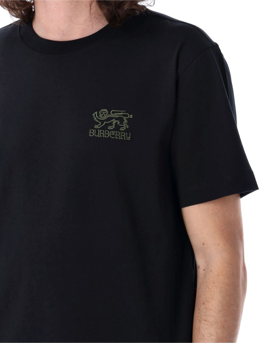 Burberry Embroidered Cotton T-Shirt