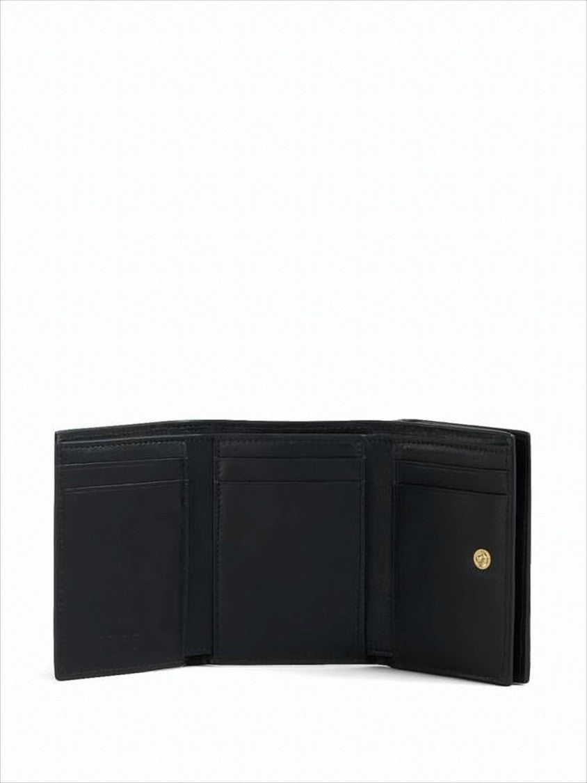 Marni Compact Black Cowhide Leather Wallet