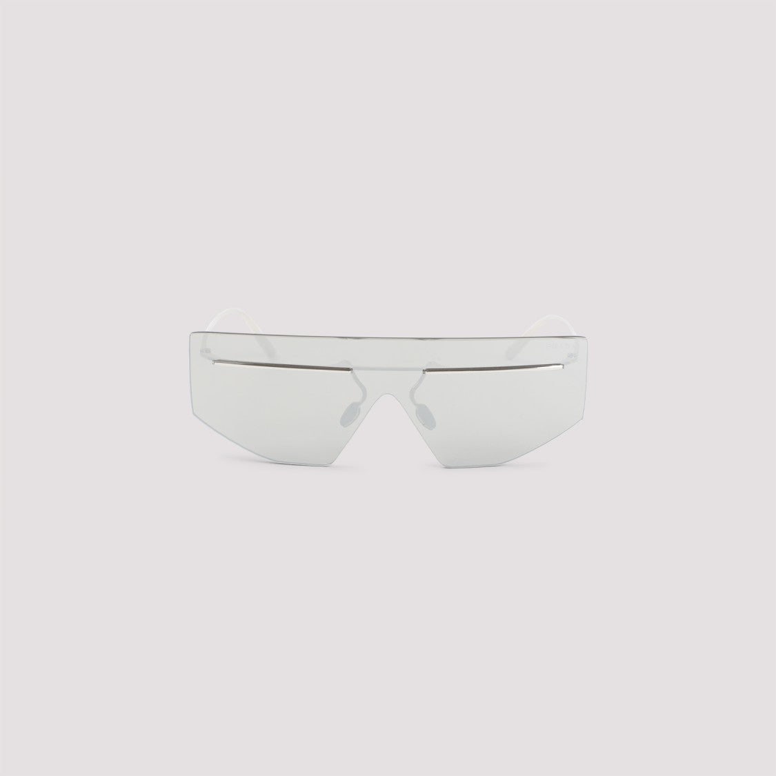 Prada Angular Oversized Sunglasses With Metal Accents