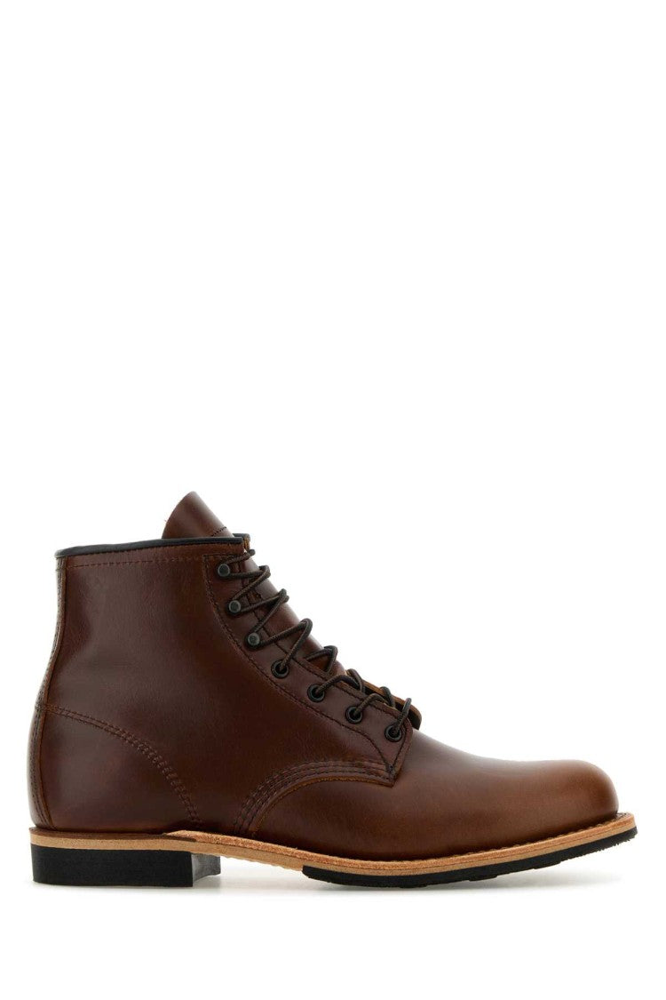 Red Wing Brown Leather Ankle Boots