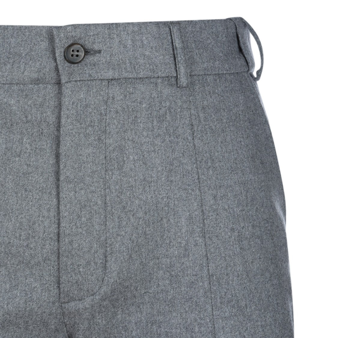 Eleventy Tailored Straight Leg Trousers With Button Closure